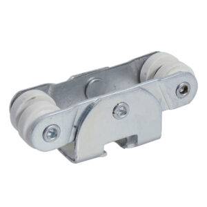 Juego de carretillas riel TT 4 baleros para clóset, galvanizada Lock