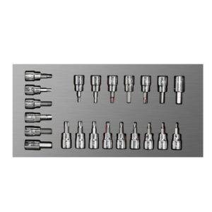 Juego de dados cuadro de 3/8" varias puntas 22 piezas, CH108L-C Urrea