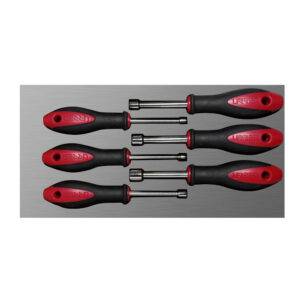 Juego de destornilladores mango bimaterial de caja en pulgadas 6 piezas, CH118L-C Urrea