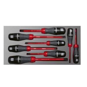 CH119L Juego de destornilladores con mango trimaterial 1000 V, varias puntas 8 piezas, CH119L-C Urrea