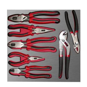 CH212L Juego de pinzas bimaterial 7 piezas, charola CH212L-C Urrea