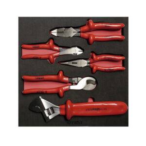 CH220 Juego de pinzas y llave ajustable 1000 V 5 piezas, charola CH220-C Urrea