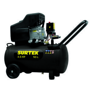 COMP550B Compresor de aire eléctrico lubricado 50L, 2.5HP, 127V Surtek