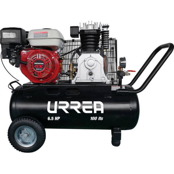 COMP9100A Compresor de aire eléctrico a gasolina 100L, 6.5HP Urrea