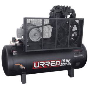 Compresor de aire eléctrico de banda 500L, 15HP, 220V - 440V Urrea