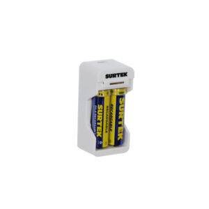 CP2 Cargador de pilas "AAA" y "AA", con 2 pilas "AA" Surtek