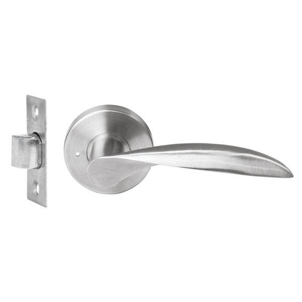 Manija tubular Messina función privacía, acero inoxidable, visual Proforza