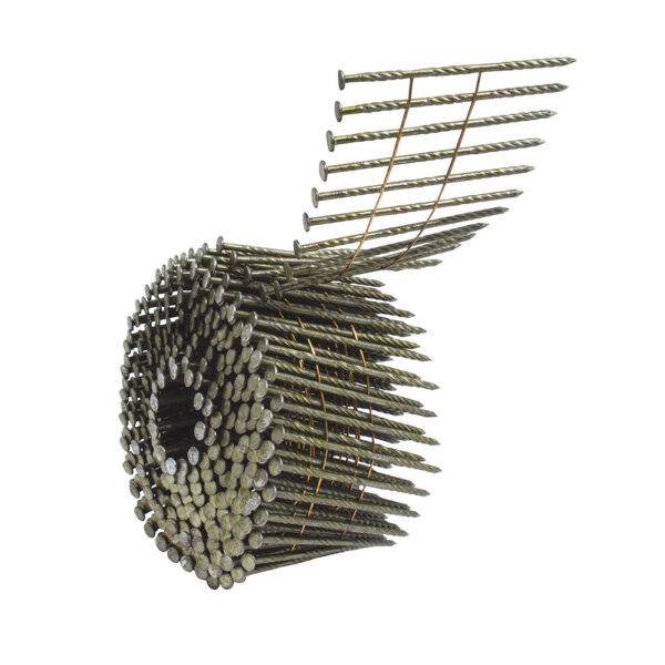 CR250 Clavos en rollo de 300 para clavadora neumática calibre 12, 2-1/2" Surtek