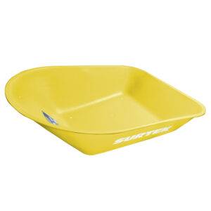 CS45 Concha de acero para carretilla herraje tipo americano 4.5 Ft3, amarilla Surtek