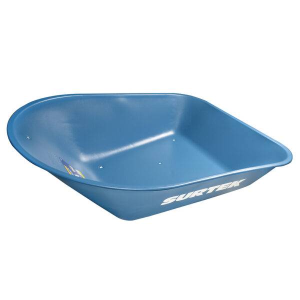 CS50 Concha de acero para carretilla herraje tipo americano 5 Ft3, azul Surtek
