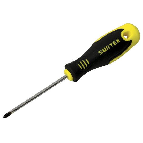 D242 Destornillador con mango bimaterial, punta Phillips mini #0 x 2-1/2" Surtek