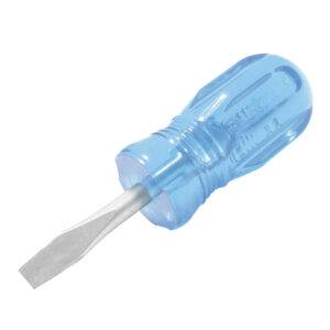 D352 Destornillador con mango azul, tipo trompo punta plana 1/4" x 1-1/2" Surtek