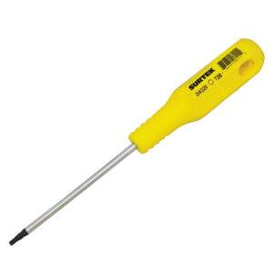 D4320 Destornillador con mango amarillo, punta Torx barra redonda T20 x 4" Surtek