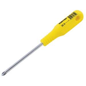 D445 Destornillador con mango amarillo, punta Phillips barra redonda #2 x 4" Surtek