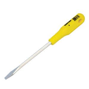 D464 Destornillador con mango amarillo, punta plana barra cuadrada 1/4" x 4" Surtek