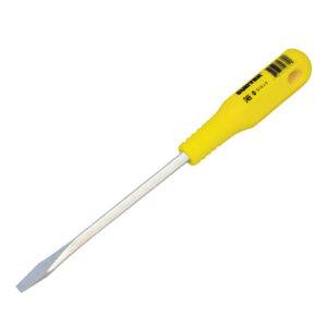 D466 Destornillador con mango amarillo, punta plana barra cuadrada 5/16" x 6" Surtek