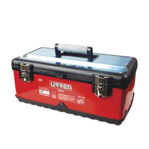 Caja portaherramientas metálica-plástica color rojo/negro 20" x 11" x 8" Urrea