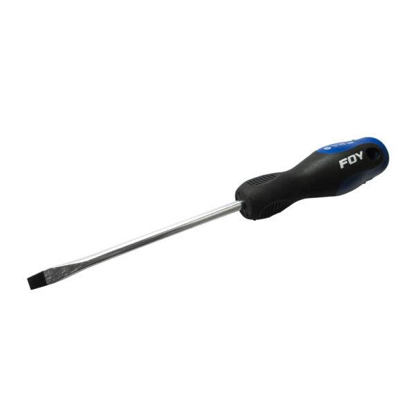 DBE01 Destornillador con mango bimaterial, punta plana 3/16" x 3" Foy