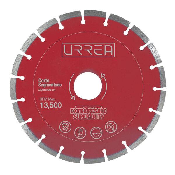 DDES7 Disco de diamante segmentado, 7" Urrea