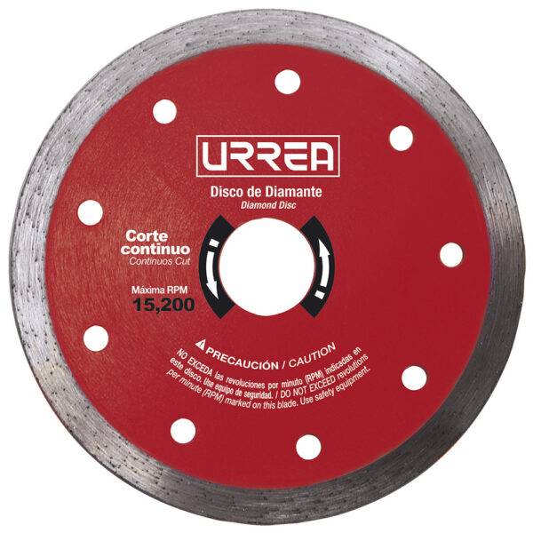 DDIC45 Disco de diamante continuo, 4-1/2" Urrea