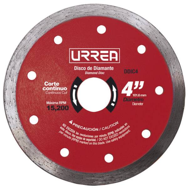 DDIC7 Disco de diamante continuo, 7" Urrea