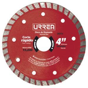 DDIT4 Disco de diamante turbo, 4" Urrea