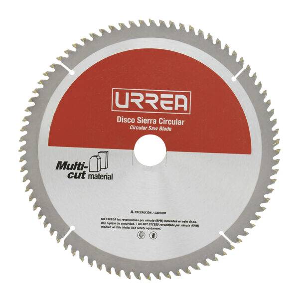 DSA10100 Disco para sierra circular para corte multi-material 100 dientes, 10" Urrea