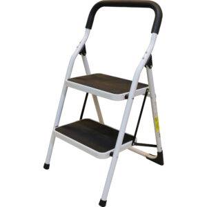 ETT2 Escalera plegables tipo taburete de acero con 2 peldaños Surtek