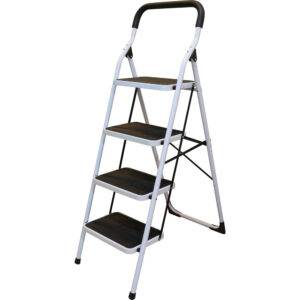 ETT4 Escalera plegables tipo taburete de acero con 4 peldaños Surtek