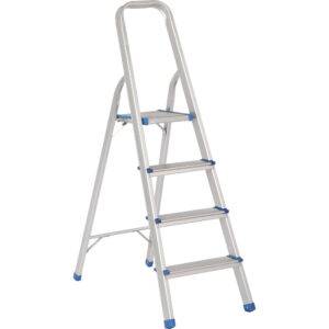 ETTA4 Escalera plegables tipo taburete de aluminio con 4 peldaños Surtek