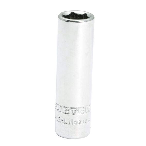 Dado largo cuadro de 1/4", 6 puntas, en pulgadas, 3/16" Surtek