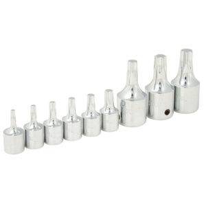 F4451T Juego de dados con punta torx cuadro de 1/4" y 3/8", 9 piezas Surtek