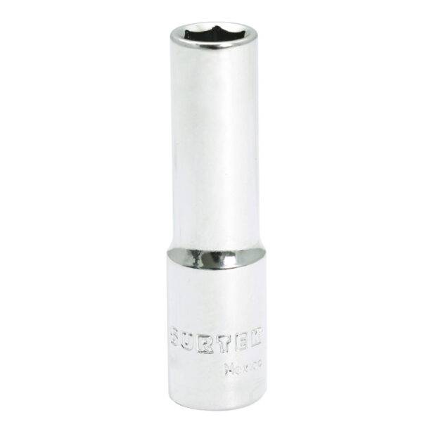 F5112HL Dado largo cuadro de 3/8", 6 puntas, en pulgadas, 3/8" Surtek