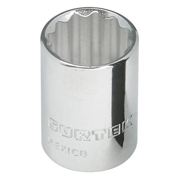Dado cuadro de 3/8", 12 puntas, en pulgadas, 13/16" Surtek