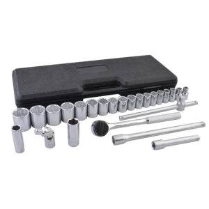 Juego de dados y accesorios cuadro de 1/2" en pulgadas, 25 piezas Surtek