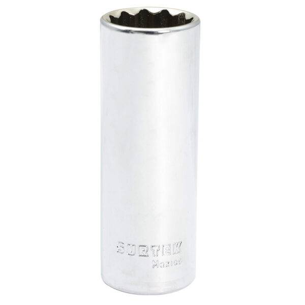 Dado largo cuadro de 1/2", 12 puntas, en pulgadas, 7/8" Surtek