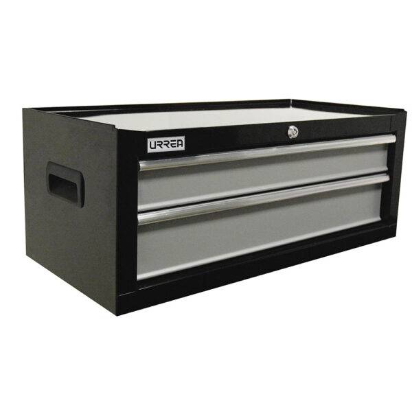 Gabinete intermedio 2 gavetas color negro serie H 27" Urrea