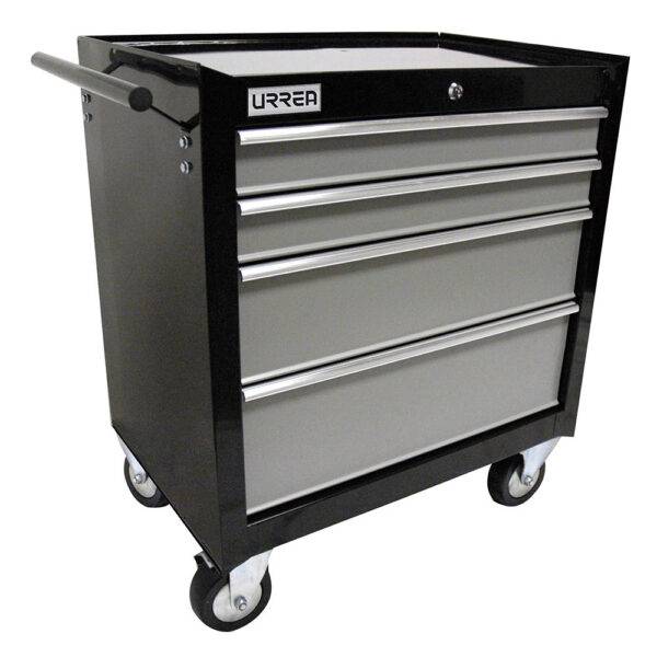 Gabinete móvil 4 gavetas color negro serie H 27" Urrea