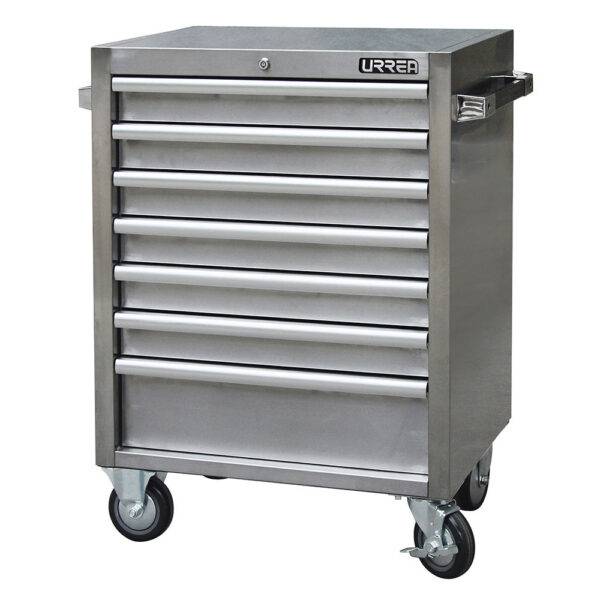 H27M7S Gabinete acero inoxidable móvil 7 gavetas serie H 27" Urrea