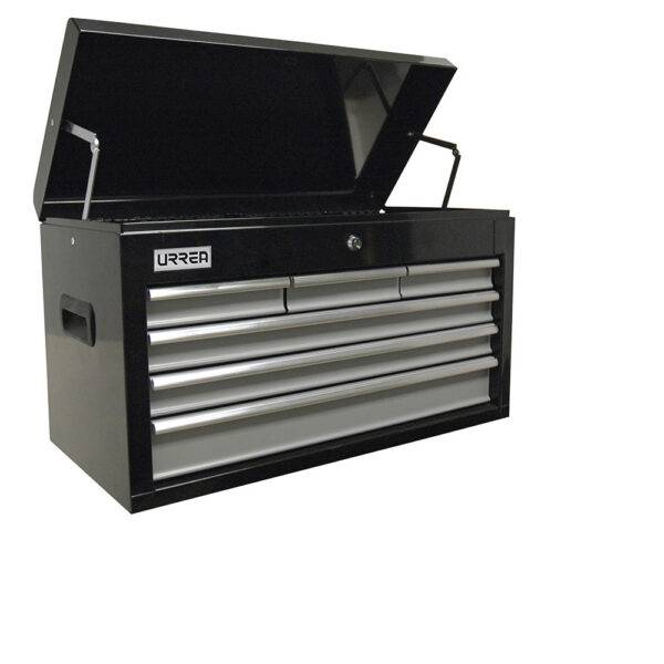 H27S6 Gabinete superior 6 gavetas color negro serie H 41" Urrea