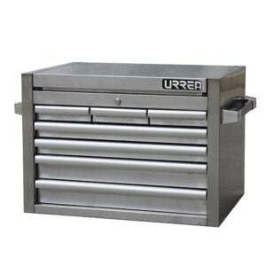 Gabinete acero inoxidable superior 7 gavetas serie H 27" Urrea