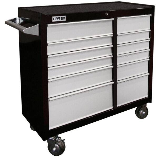 Gabinete móvil 12 gavetas color negro serie H 41" Urrea