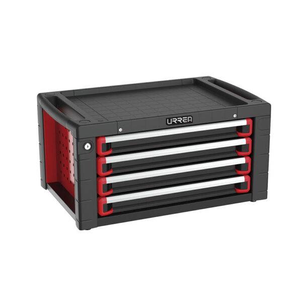 HD28S4 Gabinete superior 4 gavetas color rojo y negro serie HD 28" Urrea
