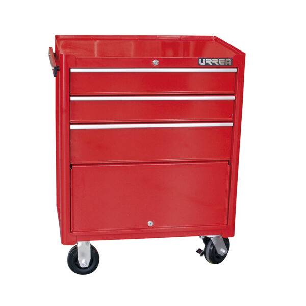 I27M3 Gabinete móvil con 3 gavetas color rojo 27" serie I Urrea