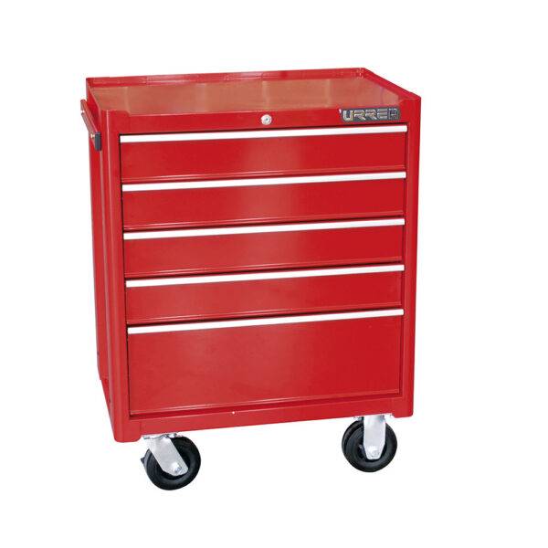 I27M5 Gabinete móvil con 5 gavetas color rojo 27" serie I Urrea