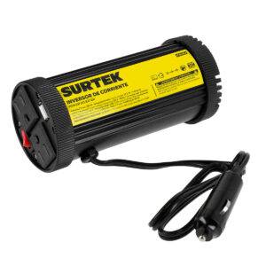 Inversor de corriente 12 V DC - 120 V AC, 150 W Surtek