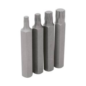 J607 Juego de puntas bristol hexágono de 1/2", 4 piezas en blíster Urrea