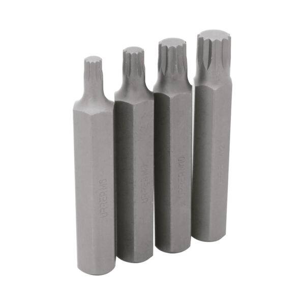 J607 Juego de puntas bristol hexágono de 1/2", 4 piezas en blíster Urrea