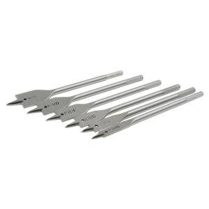 Juego de brocas para madera tipo manita plana zanco hexagonal, 6 piezas Surtek