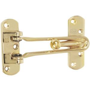 L044LBB Pasador de seguridad para puerta abatible acabado latón brillante Lock